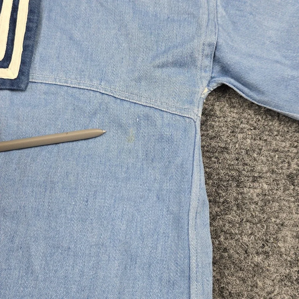 1930s Childs Chambray Sailor Suit Vintage Nautical Outfit Shirt Pants‎ Set